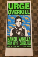URGE OVERKILL NAKED VANILLA silk screen rock poster Frank Kozik Coop Hess Kuhn