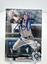 2017 Bowman #BP24 Tyler O'Neill SIGNED Autograph Baltimore Orioles Free Agent