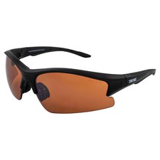 Epoch 1 Black Frame Golf Sport Motorcycle Sunglasses with Amber HD Lens