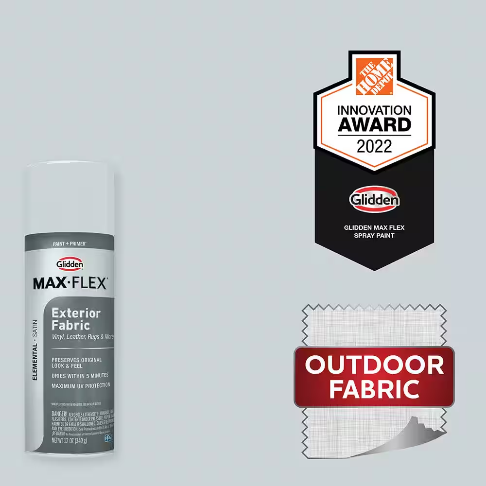 12 Satin Elemental Exterior Fabric Spray Paint and Primer