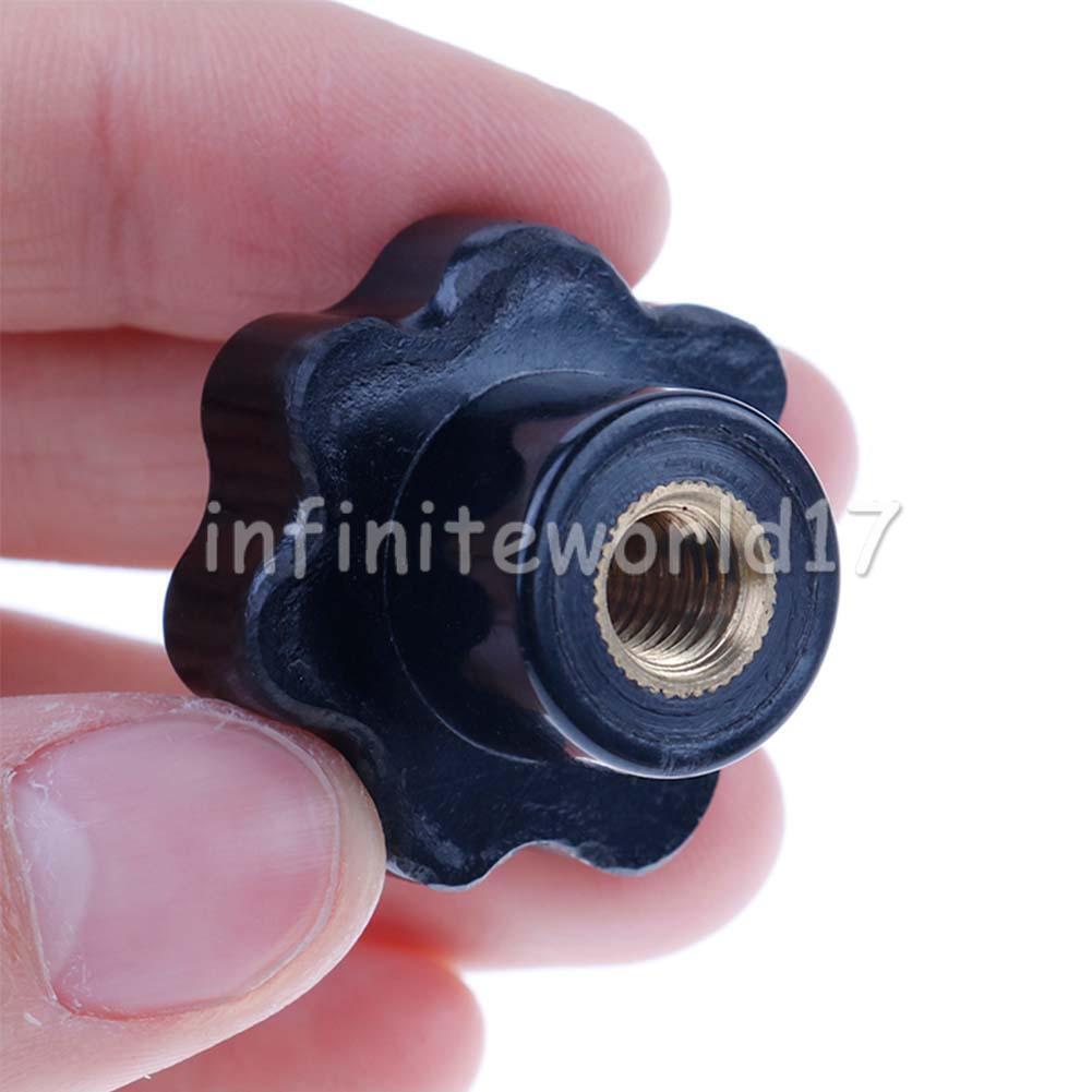 10pcs Clamping Handle Screw Knobs Handle M4/M5/M6 Threaded StarShape
