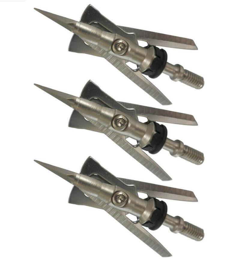 Lot/12Pcs Rage Hypodermic Trypan 2 Blade 100 Grain 2" Cut Broadheads