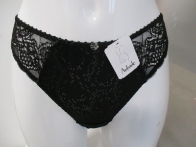 Aubade  Fleur d`Afrique String Tanga W126  Schwarz Gr.38    (AU14)