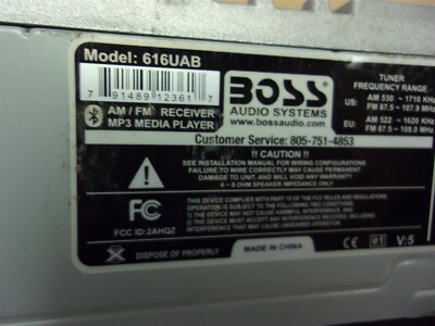 Boss 616UAB AM/FM Receiver MP3 Media Player *FREE SHIPPING*