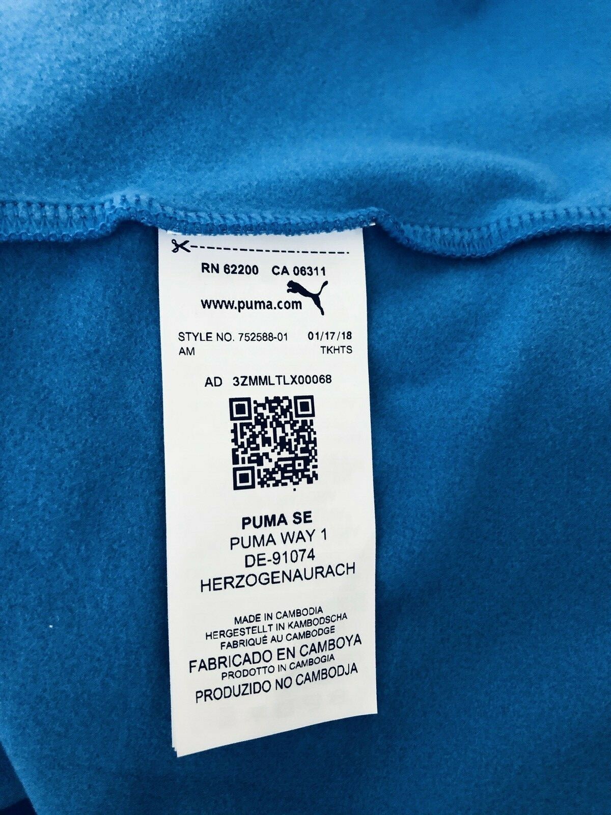 puma rn 62200 ca 06311 jacket