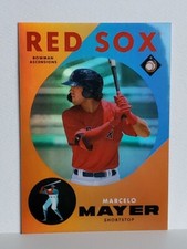 2022 Bowman Chrome Marcelo Mayer SSP /25 CASE HIT ORANGE ASCENSIONS REFRACTOR 🌠