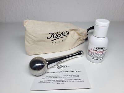 Kiehl's 2er Set Ice Rollers Beaty Skin Treatment Tool + Ultra Facial Toner 