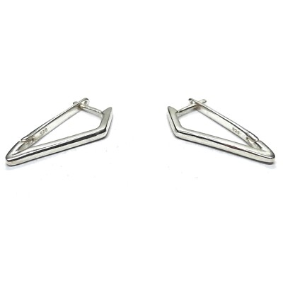 Original Sterlingsilber stilvolle lange Ohrringe massiv gestempelt 925 handgefertigt
