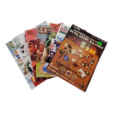 Plastic Canvas Pattern Books Assorted Themes - Lot Of 7 Vintage