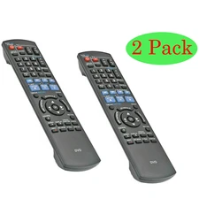 2 Pack Remote N2QAYB000197  for Panasonic DVD DMR-EZ485VK DMR-EZ37V DMR-EZ48V
