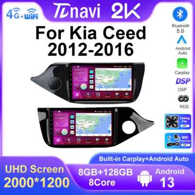 For KIA CEED Car Multimedia GPS Stereo Player Radio Carplay Android Auto Screen