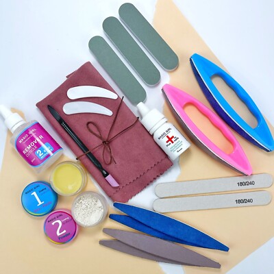 Japanese Nail Kit   Mineral Powder & Polishing Tool Set