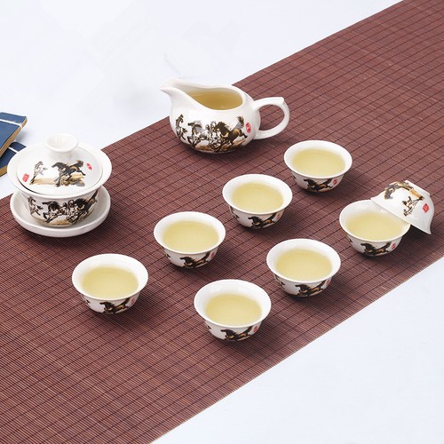 Chinese kungfu tea set porcelain gaiwan tureen covered tea bowl tea cup health - Picture 16 of 24