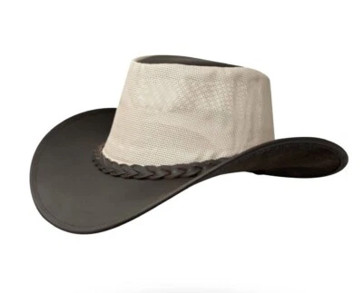 Lederhut Western Cowboy Unisex – Outdoor Hut für Reiten, Wandern & Abenteuer - Bild 1 von 4