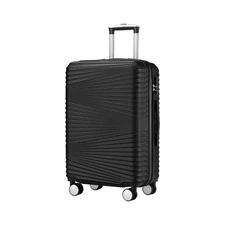 20 Inch Luggage Suitcases with Spinner Wheels Expandable Hardside Luggage Black