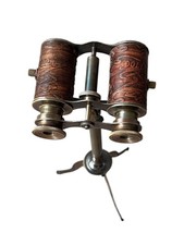 Brass Vintage Binocular with Tripod Stand Nautical Collectors Gift