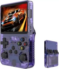 Purple R36S Handheld Game Console 3.5 Inch IP...