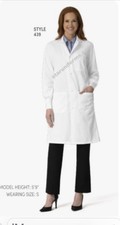 Fashion Seal 439 Unisex Knit Cuff Lab Coat
