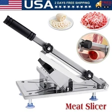 Stainless Steel Manual Frozen Meat Slicer Mutton Ham Beef Cutter Cutting Machine