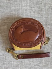 Dooney Bourke Vintage Duck Coin Purse All Weather Leather, Yellow
