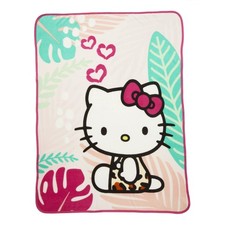 Hello Kitty Welcome to the Jungle Throw Blanket