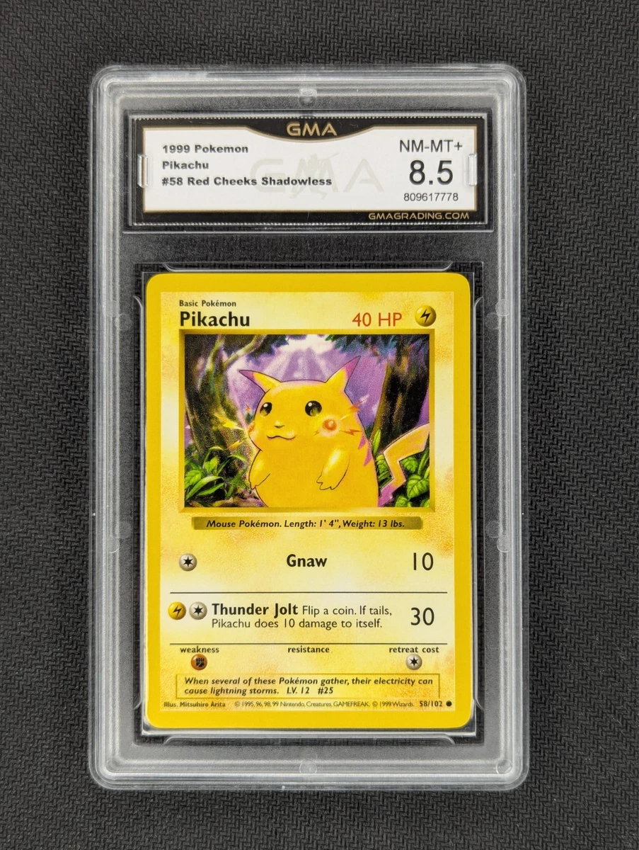 Pikachu Pokémon TCG Shadowless Individual Collectible Card Game