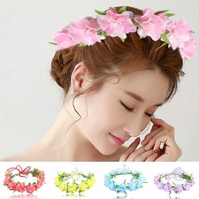 Simulated Flower Headband with Ribbon Accents for Women's Formal Occasion Hair