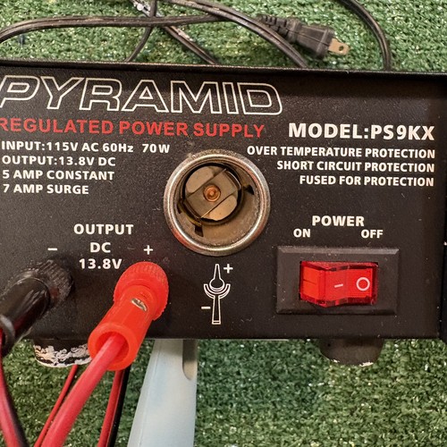 Pyramid Car Audio 5A/7A Surge Power Supply with Cigarette Lighter Plug, PS9KX