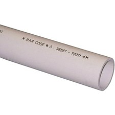 Genova Products 700112 PVC DWV Pipe, Schedule 40, 1-1/2-In. x 2-Ft. - Quantity 5