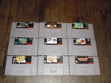 SNES Batman Returns Pac Man Monopoly Paperboy Top Gear Pagemaster Super Nintendo