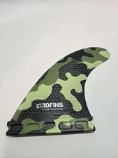 3  DFINS-GO HARD GREEN CAMO-SINGLE FCS1-4.6"- MEDIUM THRUSTER ALL ROUNDER 