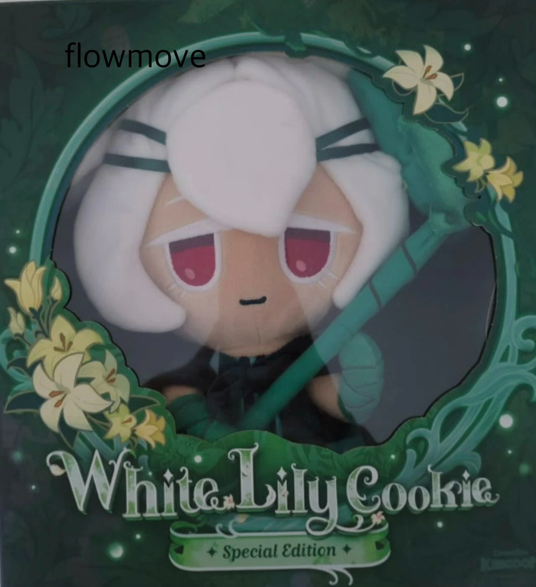 NEW Cookie Run Kingdom White Lily Cookie Plush Doll Genuine No