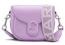 NWT  MARC JACOBS $375 J MARC SADDLE CROSSBODY BAG IN WISTERIA