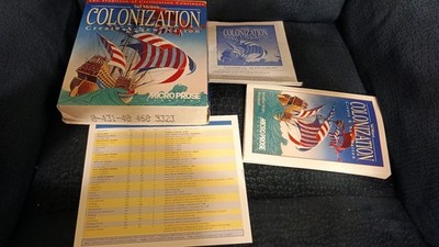 Sid Meier's Colonization DOS (PC, 1994) Big Box NO GAME