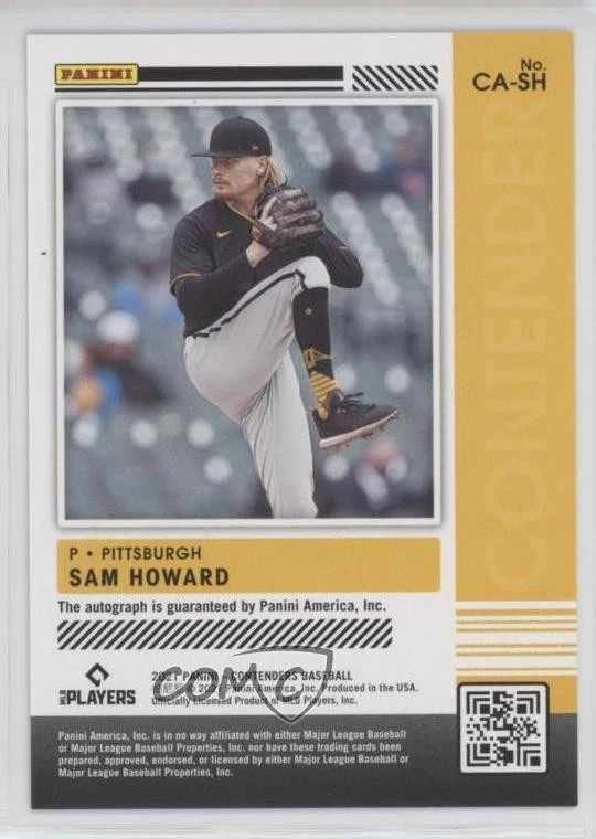 2021 Panini Contenders Contenders Auto Cracked Ice /23 Sam Howard #CA-SH Auto - Image 2 of 2
