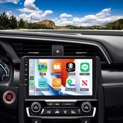 4+64G Android 15 GPS Car Navigation For 2016-2020 Honda Civic with MirrorLink
