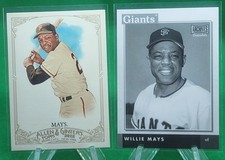 Willie Mays 2012 Topps Allen & Ginter 2020 Archives Black White Lot Giants 