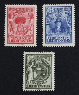 CKStamps: Liechtenstein Stamps Collection Scott#B11 B13 Mint 2H OG #B11 NH OG