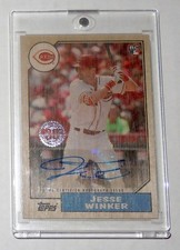Jesse Winker 2017 Topps Update 1987 Topps Baseball Wood Auto 2/5 Reds