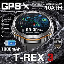 T-Rex 3 smartwatch 1000mAh AMOLED GPS compass altimeter 10ATM call