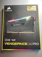 Corsair Vengeance RGB Pro 16GB 2x8GB DDR4 RAM kit clocked at 3600MHz.