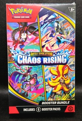 Pokémon TCG: Mega Evolution - Chaos Rising Booster Bundle (6 Packs) Sealed X2