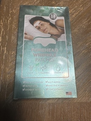 12 Forehead Wrinkle Patches Smooth Fine Lines Wrinkles Anti-Wrinkle Sheet #K10