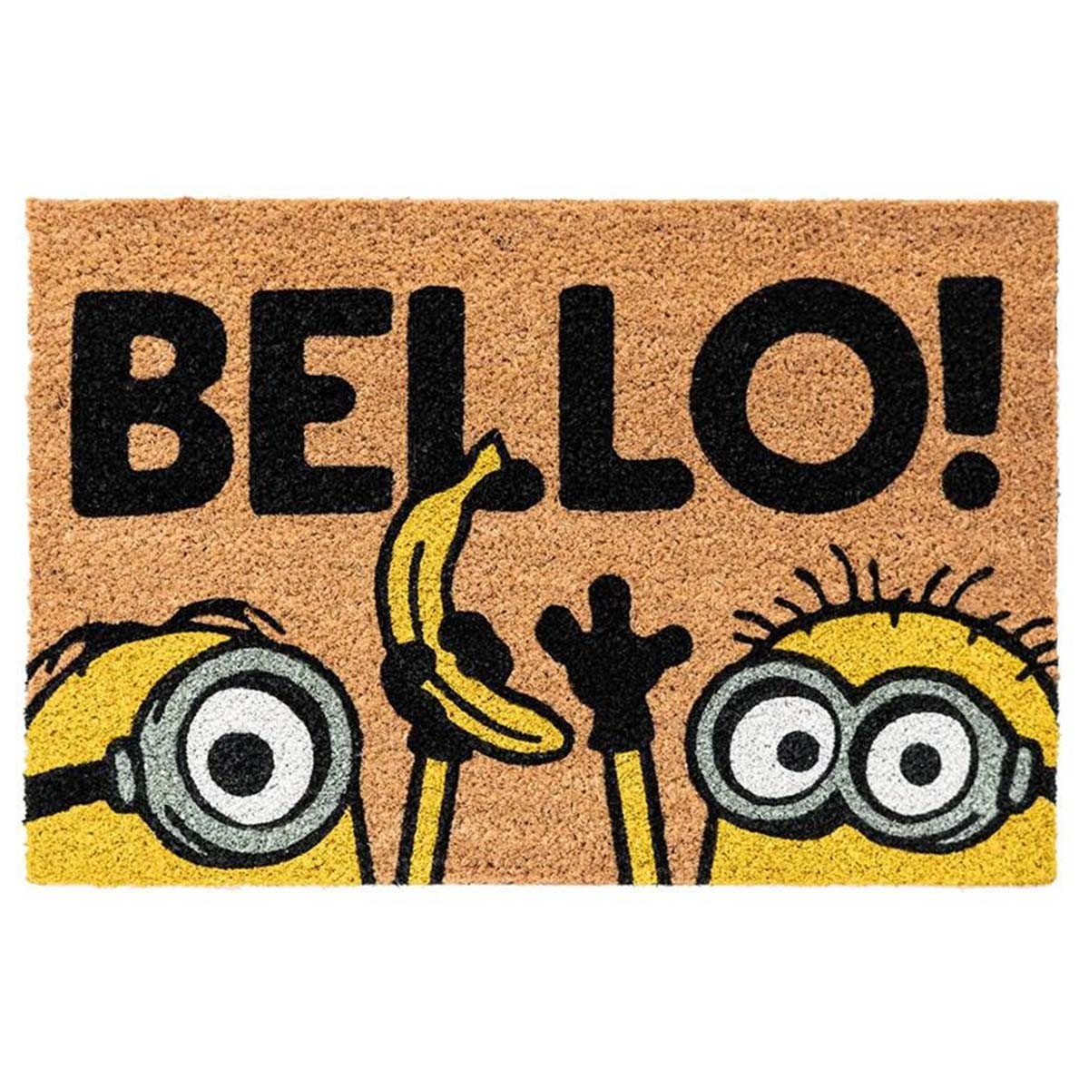 Paillasson Minions anti-glisse 40x60cm pour éviter les chutes sur sol mouillé