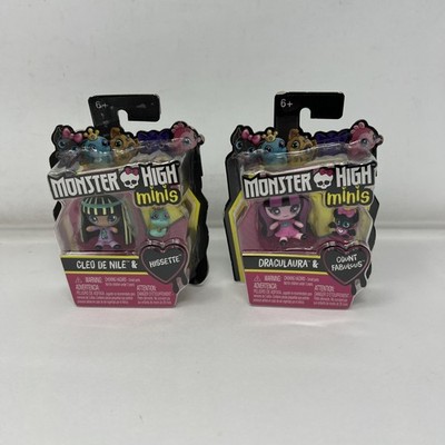 Lot of 2 Monster High Minis Draculaura & Count Fabulous Cleo de Nile & Fabulous