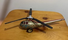 Vtg 1950s Friction Tin Toy Helicopter Korean War Era UP-36 Sikorsky Style Japan