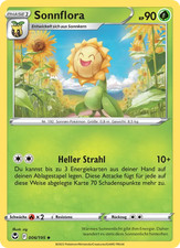 Sonnflora / Pokémon Karte / Deutsch / Silberne Sturmwinde / Nonholo