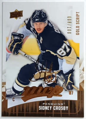 2009-10 UD MVP Gold Script Sidney Crosby /100 Pittsburgh Penguins