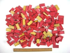 Lot of Old Vintage 1930s Wooden American Bricks Wood Blocks Halsam Toys ELGO