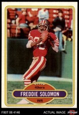 1980 Topps #337 Freddie Solomon 49ers South Carolina St 7 - NM